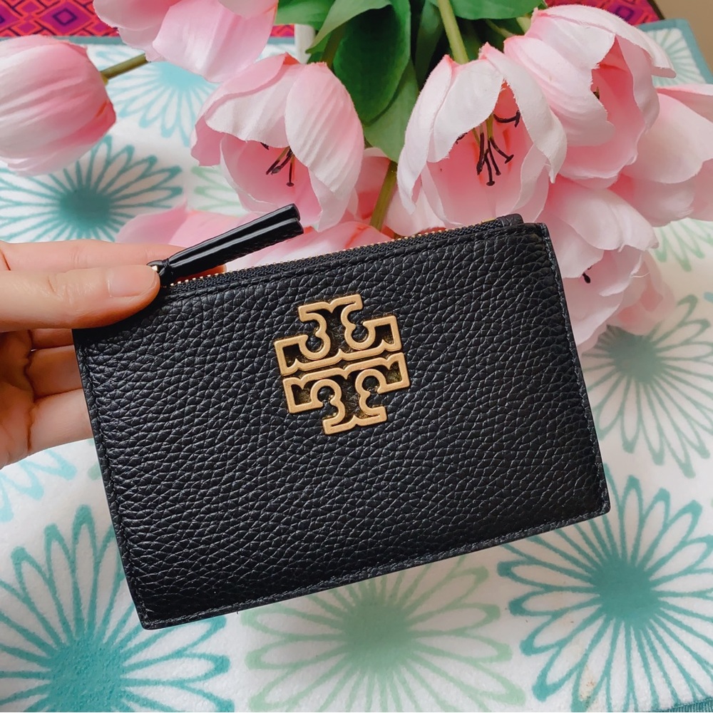 Tory Burch Britten Zip card case